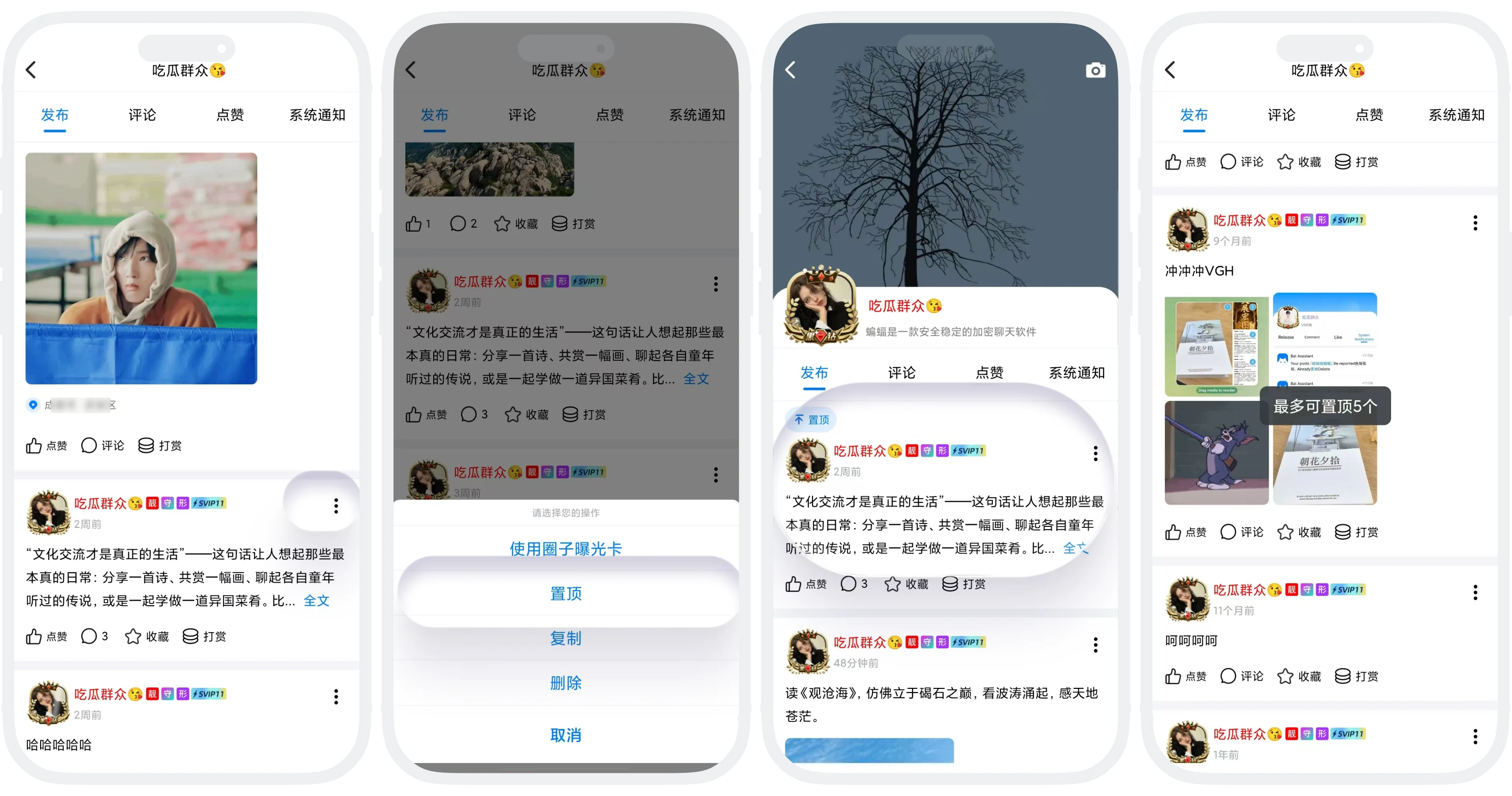 置顶动态